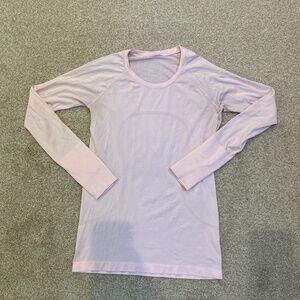 Lululemon Swiftly Long Sleeve, Size 8, Strawberry Milkshake